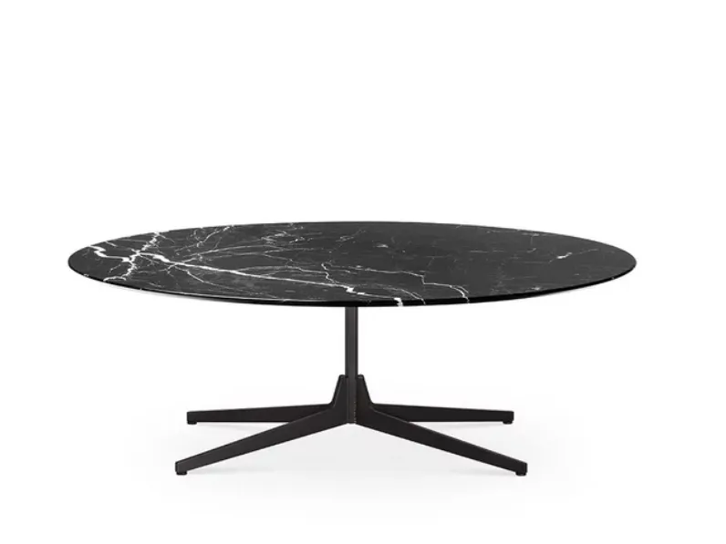 Tavolino Hexa con top in marmo di Saba