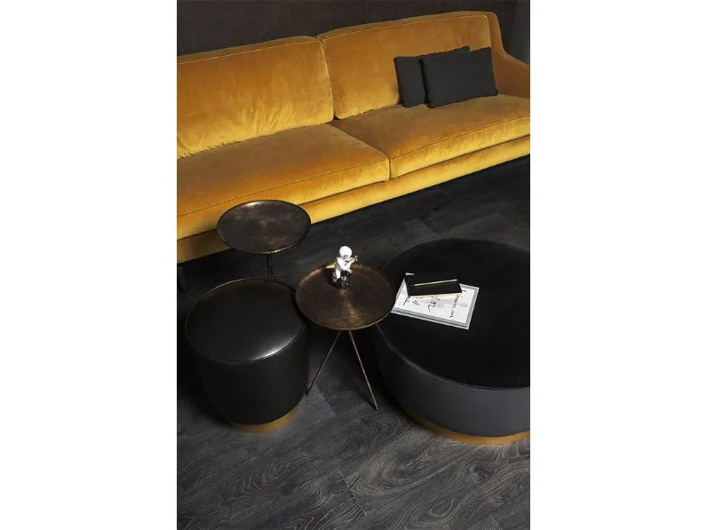 Tavolino in ottone Him&Her di Vibieffe