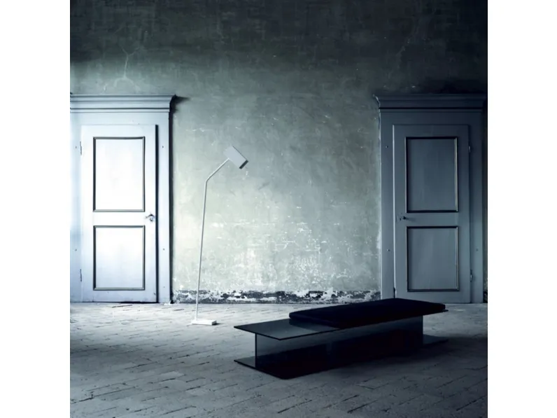 Tavolino I-Beam in cristallo fumé di Glas Italia