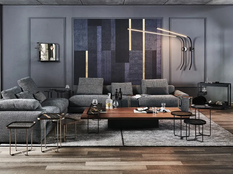 Tavolino Idem in noce canaletto di Cattelan Italia