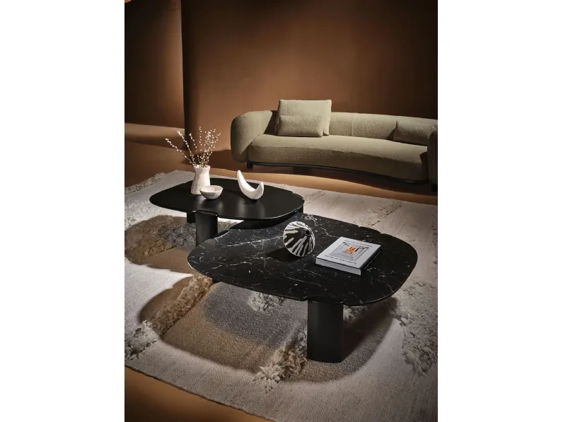 Tavolino Inlay in marmo o legno massello di Nature Design