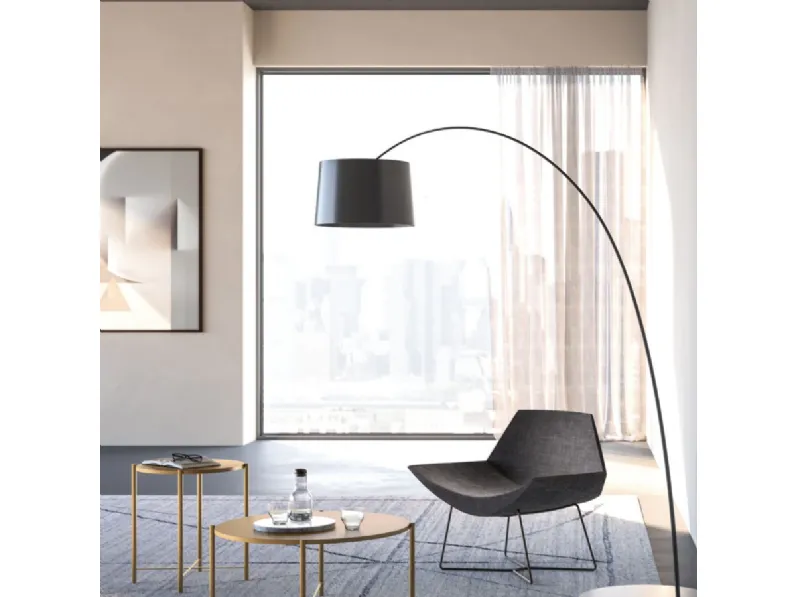 Tavolino rotondo laccato Cumino Iris di Orme