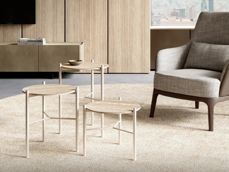 Tavolino Jack con top in ceramica di Eforma