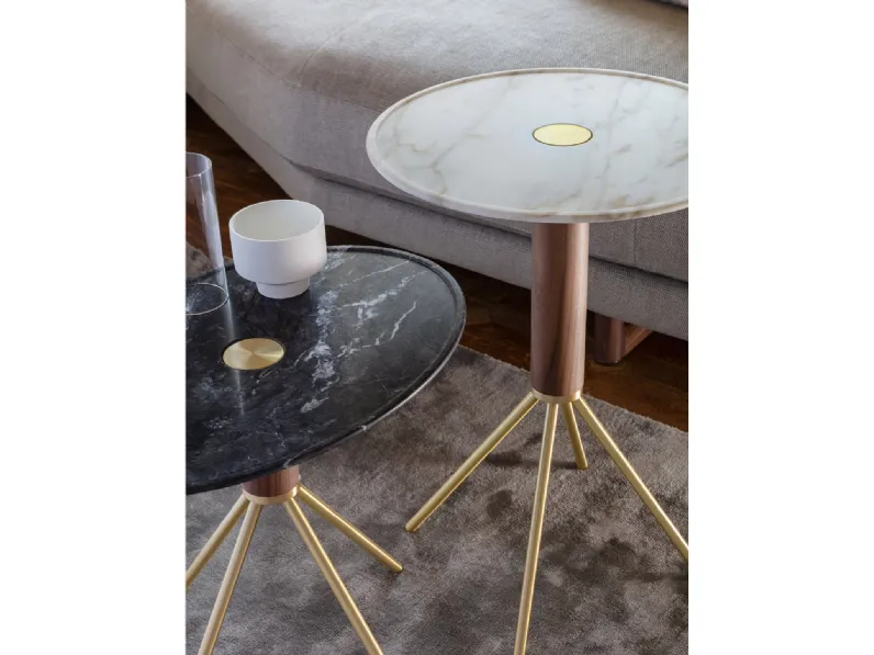 Tavolino Jelly con top in marmo di Porada