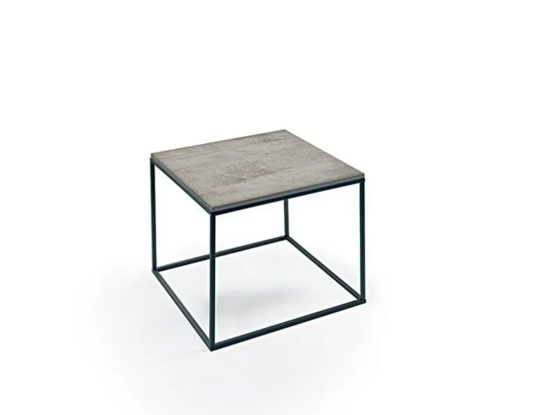 Tavolino in laminato e metallo Layer di Kermes divani
