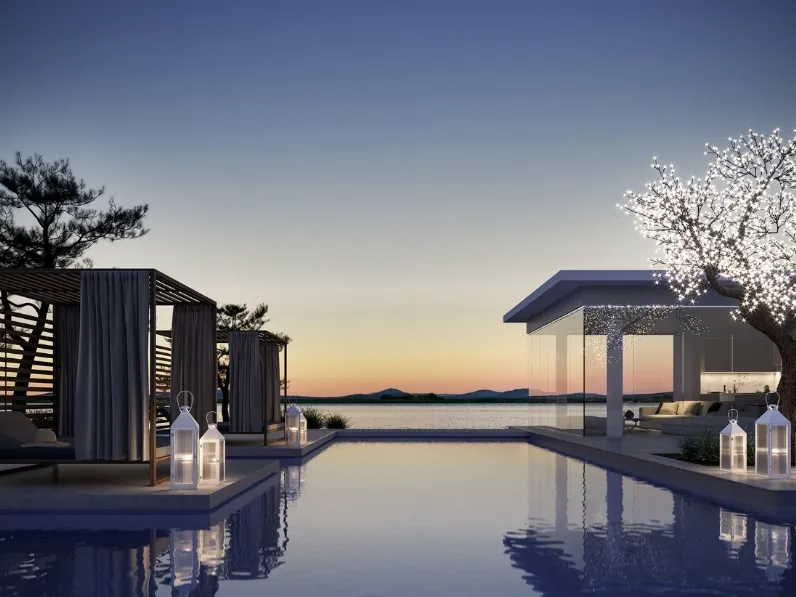 Lanterna Vetrorighe in vetro e metallo di EDG