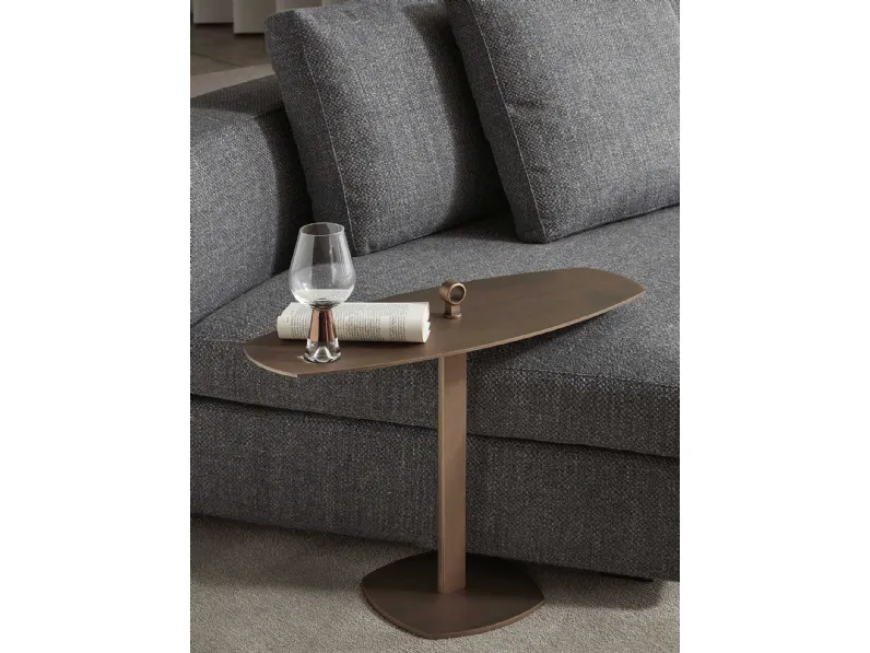 Tavolino in metallo da divano Leaf di Marelli