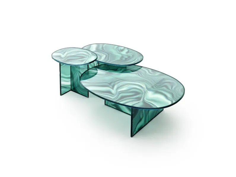Tavolini Liquefy di Glas Italia