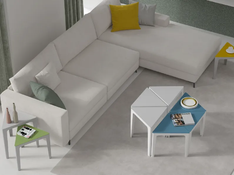 Tavolino Lob in cristallo verniciato di Dexo