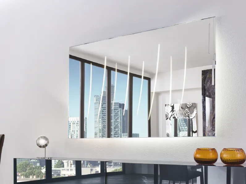 Specchio retroilluminato Luce con serigrafie di Reflex