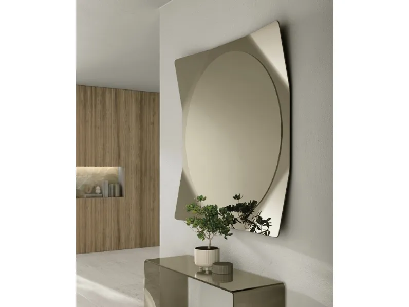 Specchio Lynx con cornice a specchio di Target Point