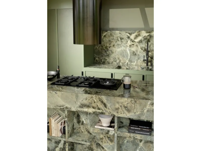 Top Cucina Marble Look Verde Borgogna di Marazzi