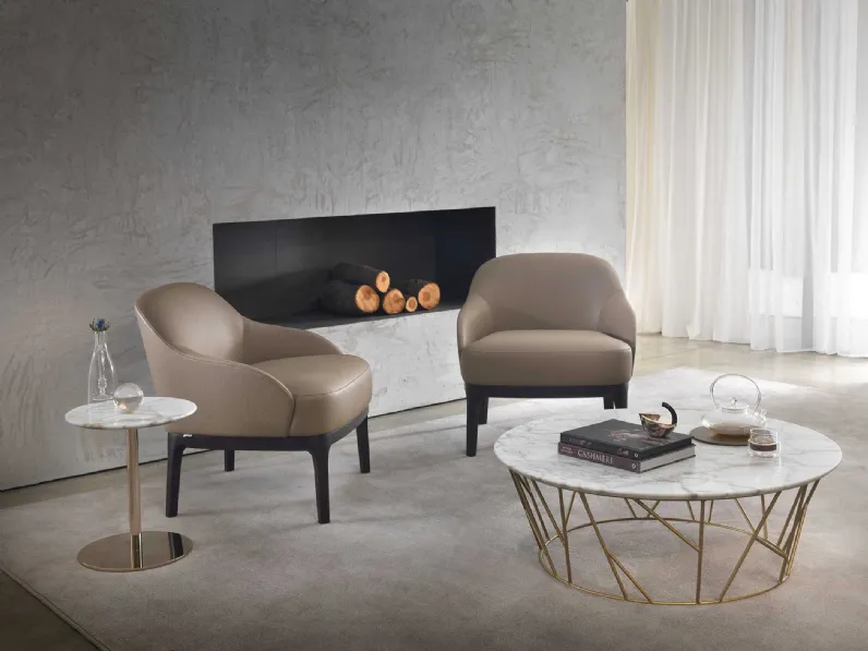 Tavolino in marmo Twig di Marelli