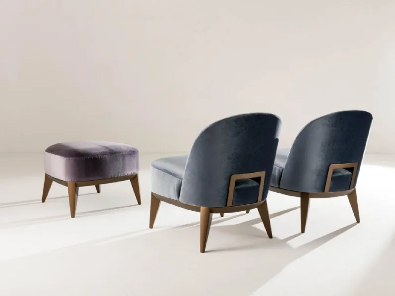 Pouf in velluto Margaret di Laura Meroni