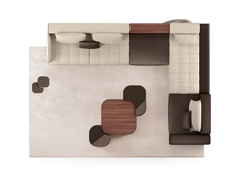 Tavolino Metropole coffee table in legno e vetro laccato di Daytona Home