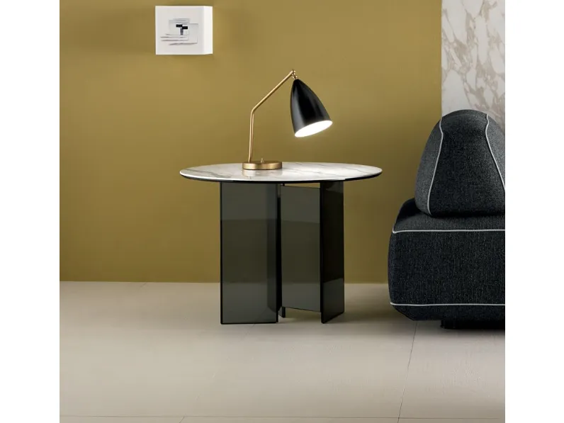 Tavolino Metropolis Fianco Divano di Tonelli