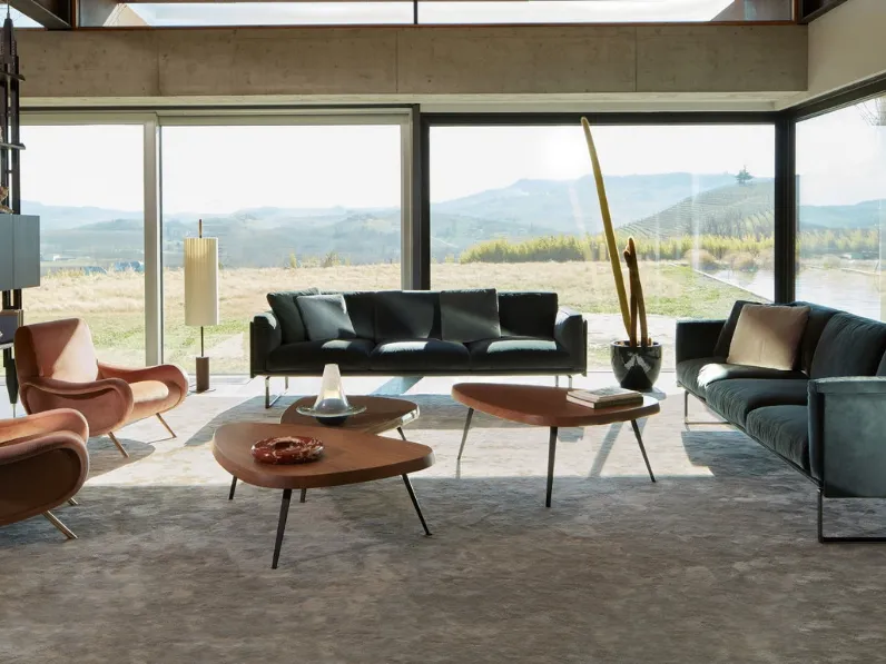 Tavolino Mexique con top in legno di Cassina