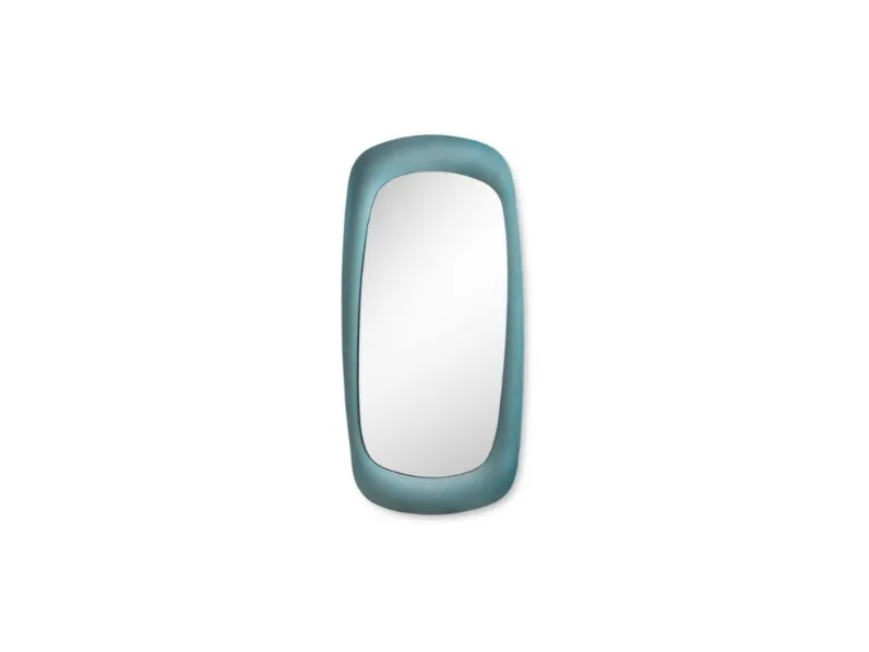 Specchio Bold H200 con cornice in tessuto di Midj