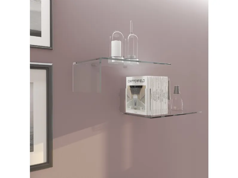 Mensola Modul in cristallo acrilico di Vesta