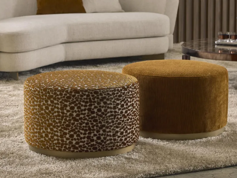 Pouf in tessuto Moon di Marelli