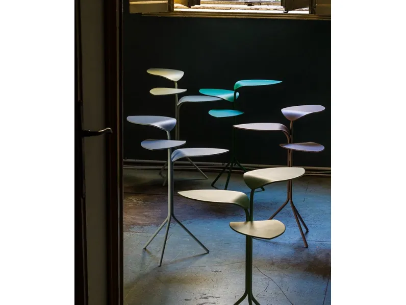 Tavolino in lamiera di acciaio Morning Glory di Moroso