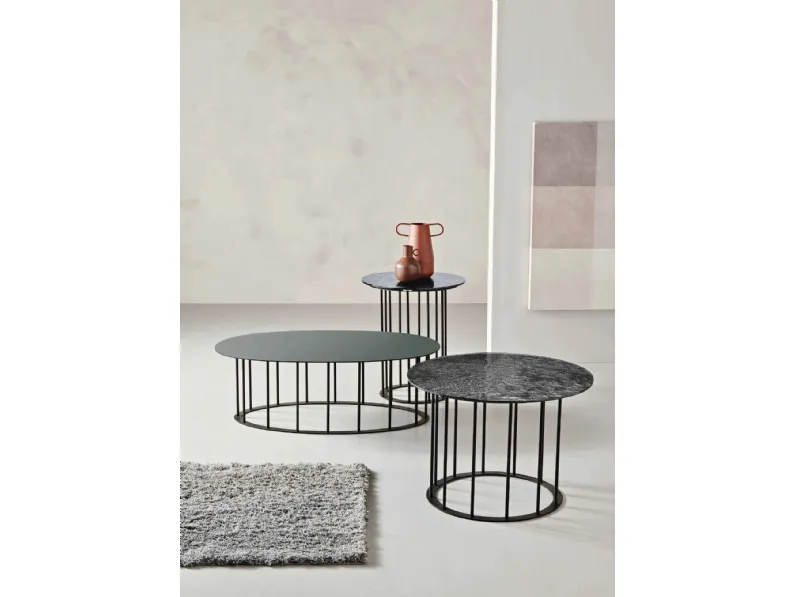 Tavolino in vetro martellato Mute di Capodarte