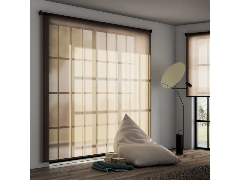 Tenda a rullo color marrone, oscurante, Naked di Tao