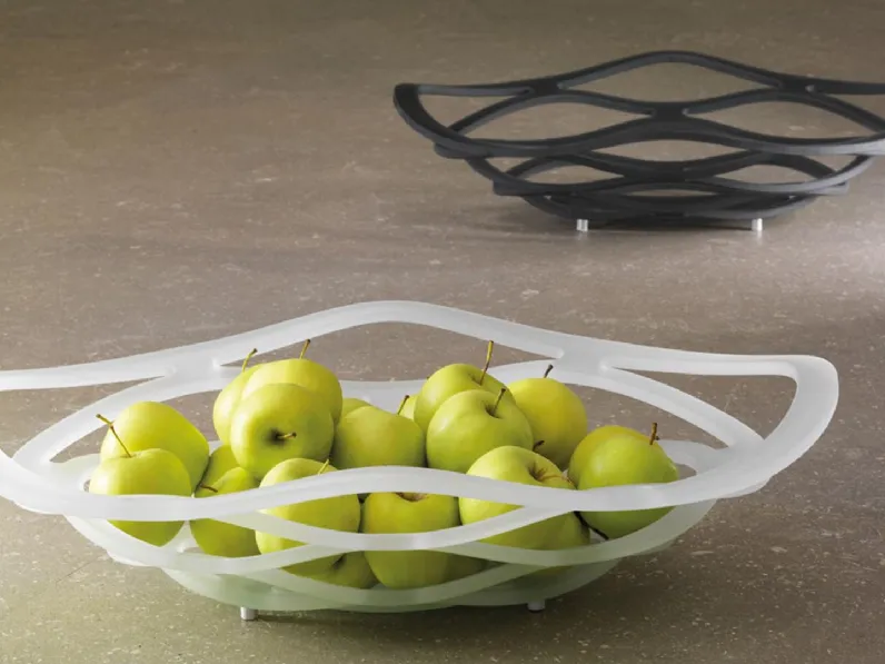 Portafrutta di design in vetro curvato Neolitico di Reflex