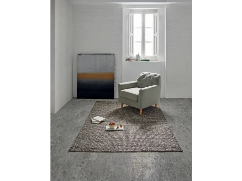 Tappeto Noir Steel Grey di Kuatro