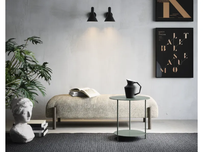 Tavolino Circle in metallo laccato di Novamobili