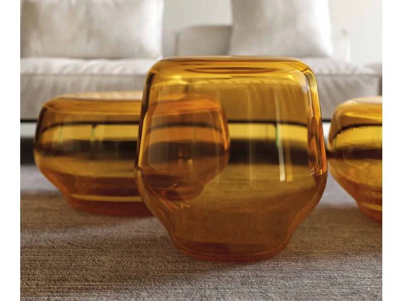 Tavolino in vetro soffiato Oasis di Tonelli