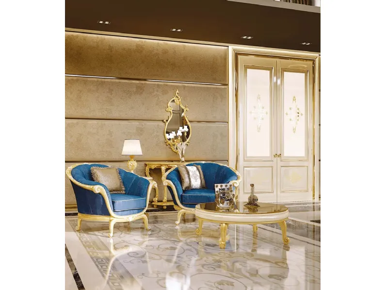 Tavolino Opera 746T in legno laccato e top in vetro di Andrea Fanfani