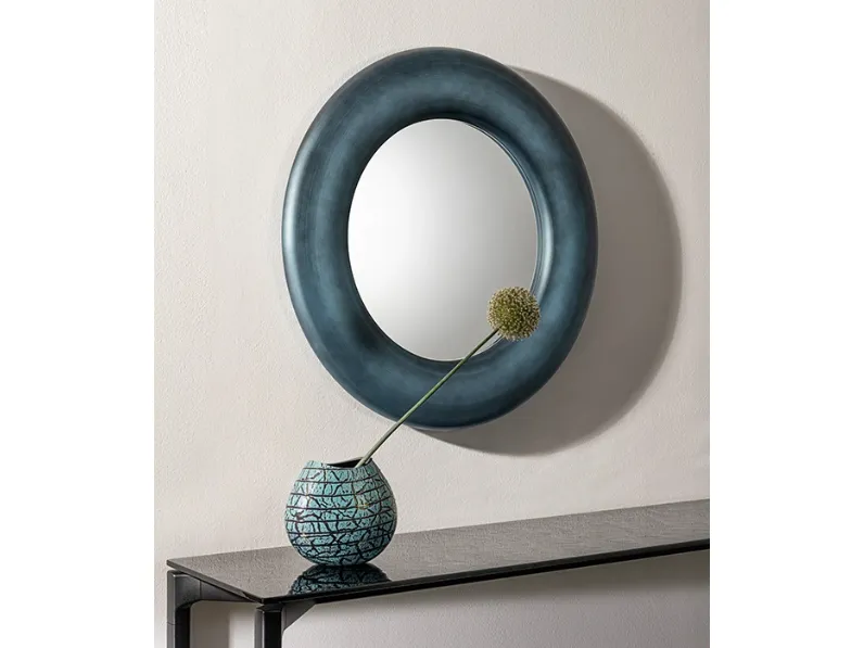 Specchiera Orbit con cornice in alluminio di Sovet
