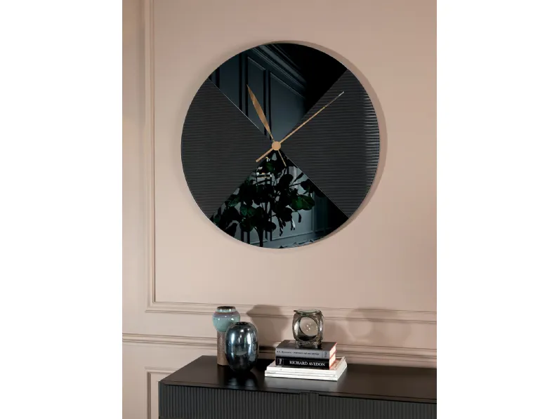 Orologio Era Ora in vetro specchio fumé di Tonin Casa