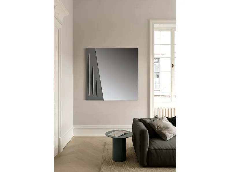 Specchio con inserto in cemento Otto di Ikone Casa