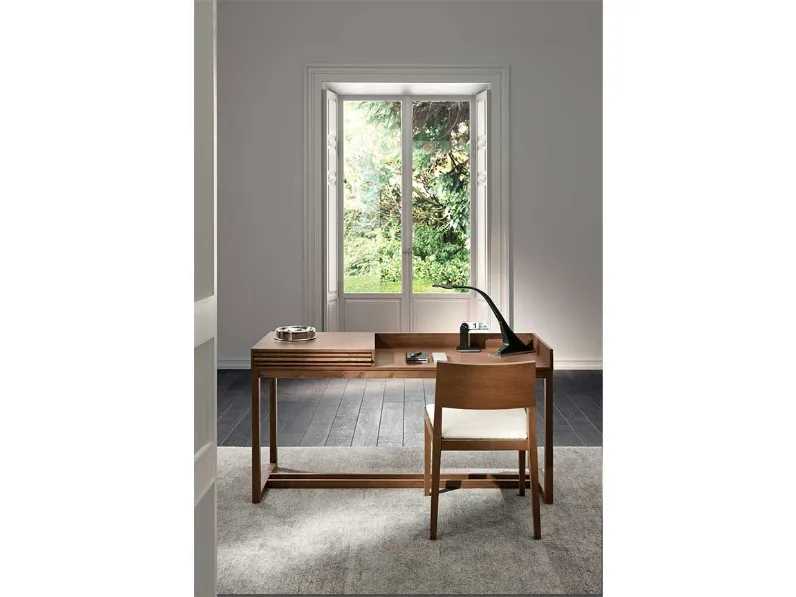 Scrittoio in legno con cassetto Athena di Pacini e Cappellini