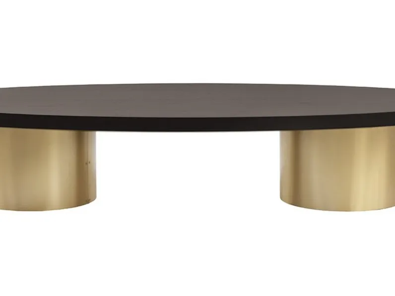 Tavolino Paride in legno laccato a poro aperto di Daytona Home