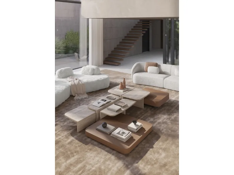 Tavolino in marmo Pavilion di Vibieffe