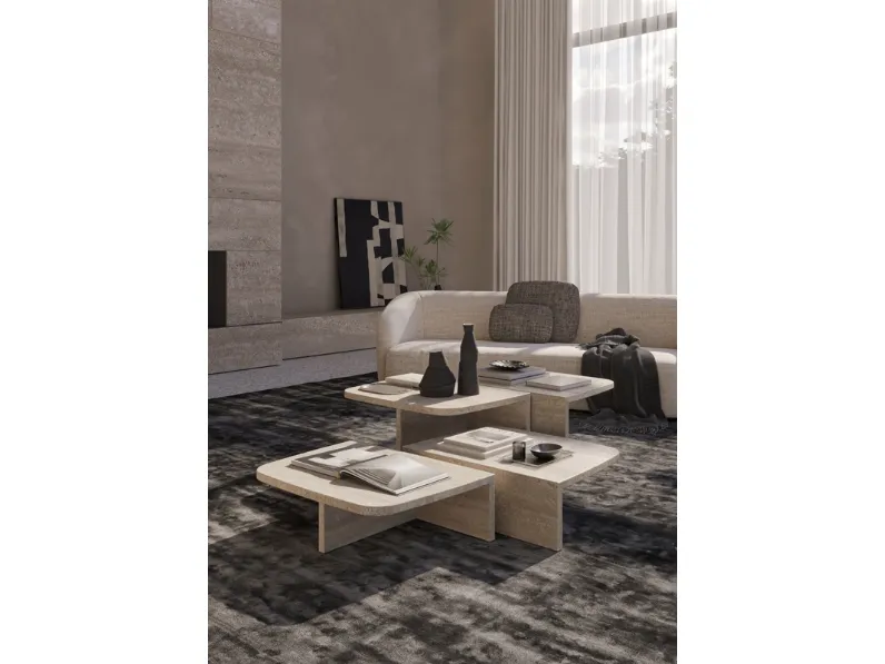 Tavolino in marmo Pavilion di Vibieffe