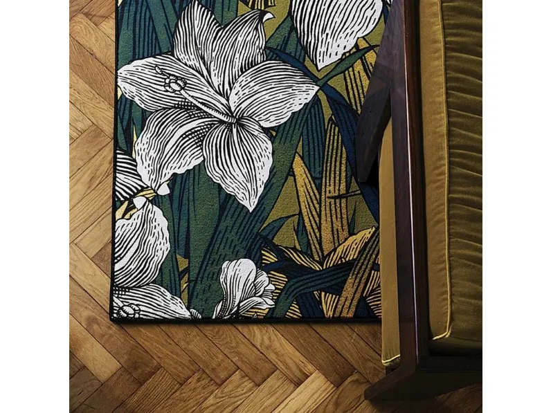 Tappeto con fiori e foglie Personalizzato 01 di Cigierre