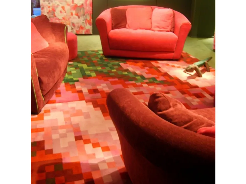 Tappeto colorato con grafica a pixel Personalizzato 11 di Cigierre