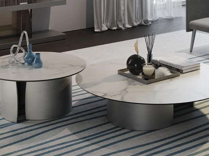 Tavolino rotondo Petalo 40 di Reflex