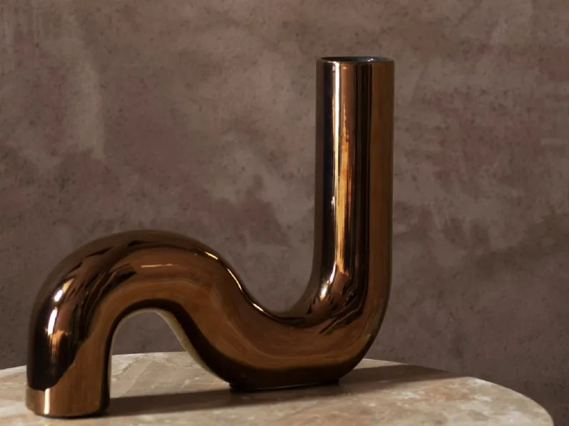 Vaso Pi-Dou in ceramica smaltata di Tacchini