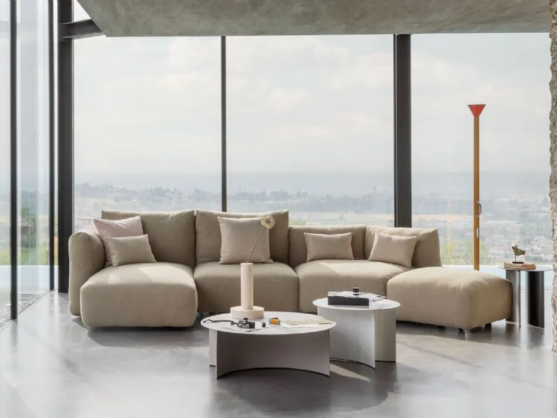 Tavolino rotondo in metallo Pierre di Flou