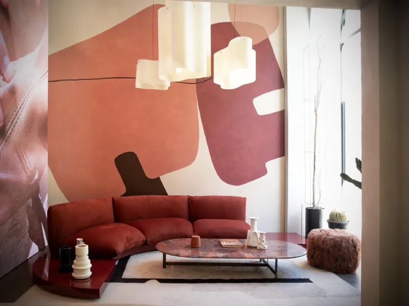 Tavolino Placé Stone in granito red di Baxter