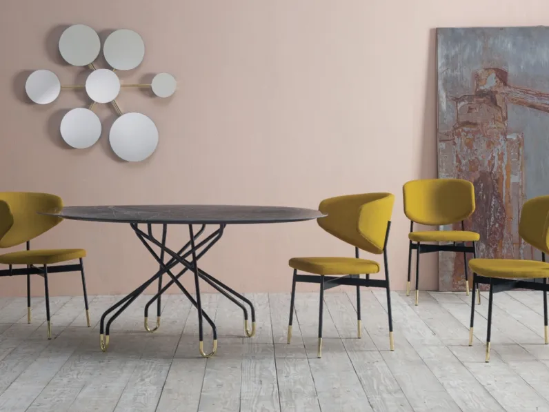 Specchio Planetario con struttura in acciaio di Ambiance Italia