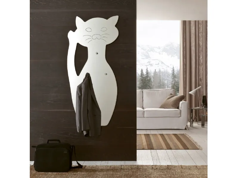 Specchio appendiabiti sagomato Fufi di Ponti Terenghi