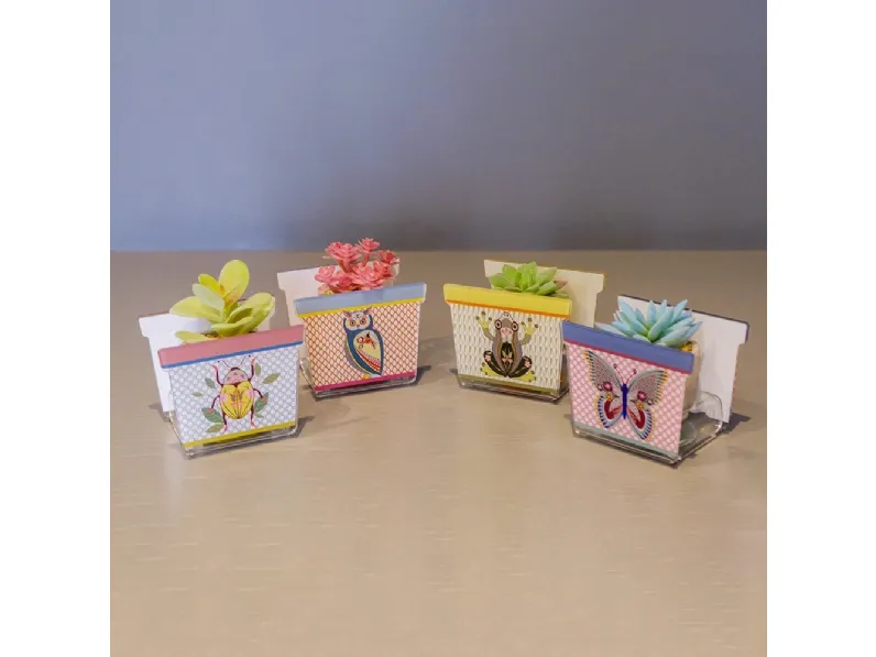 Porta vaso Joy in cristallo acrilico di Vesta