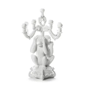 Portacandele Burlesque Gigante 3 Monkeys di Seletti