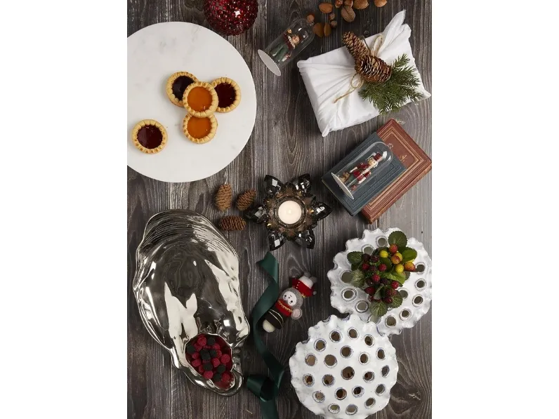 Portacandele Crystal Ninfea in cristallo di EDG